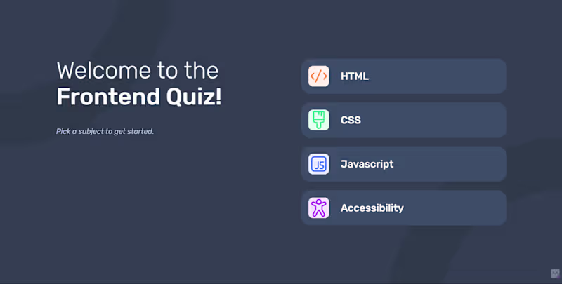 Cover image for Frontend Quiz App