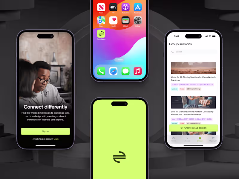 Cover image for Mobile Design and UX Writing for TimeSwapr