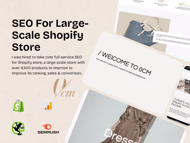 Cover image for Ongoing SEO Optimization For Large-Scale Shopify Store