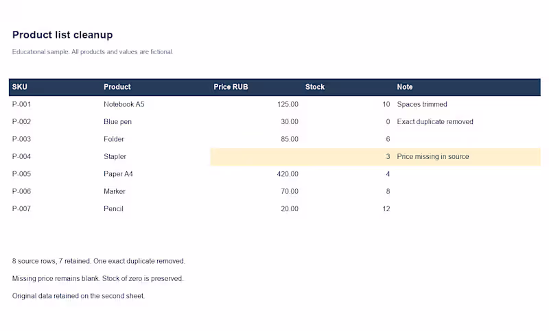 Cover image for Excel & CSV Data Cleaning, Reconciliation and Reports