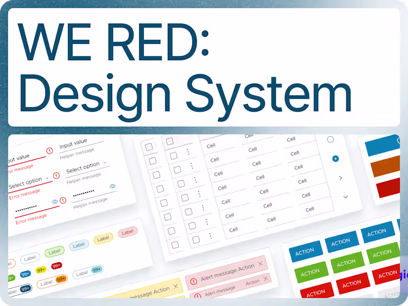 Cover image for WE RED Design System