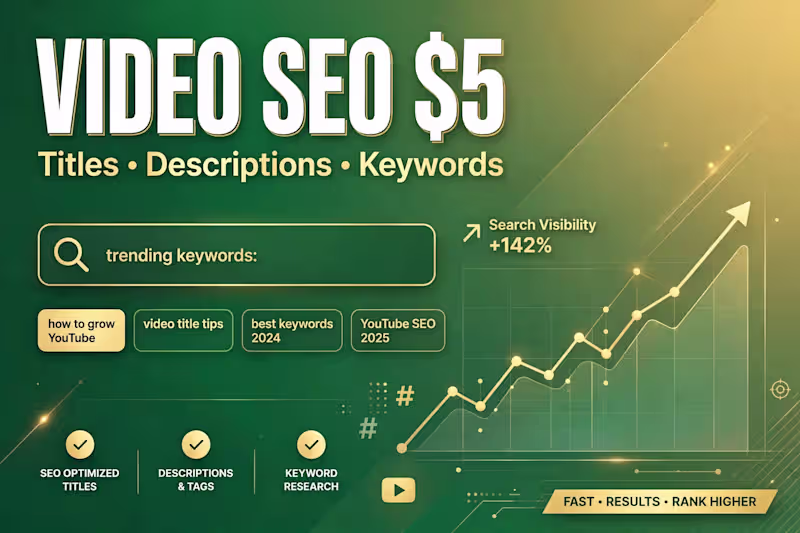 Cover image for Video SEO Titles, Descriptions & Keywords