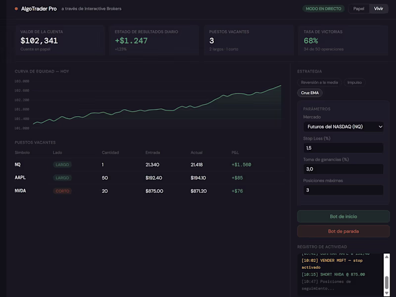 Cover image for AlgoTrader Pro — IBKR Automated