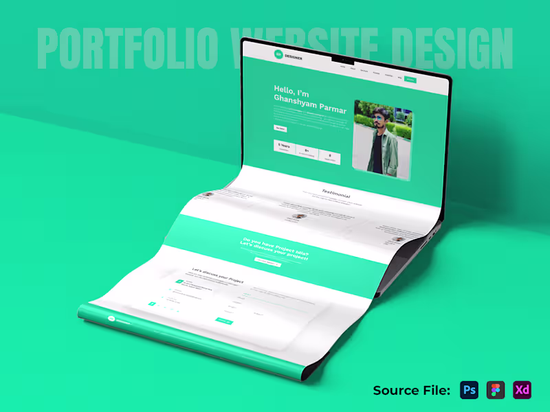 Cover image for Personal Website Landing Page Design (Landing Page Design)