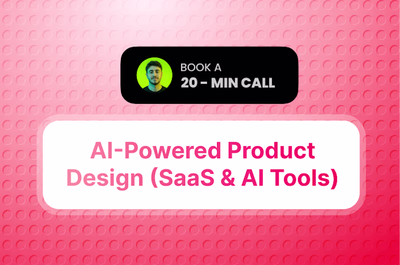 Cover image for AI-Powered Product Design (SaaS & AI Tools)
