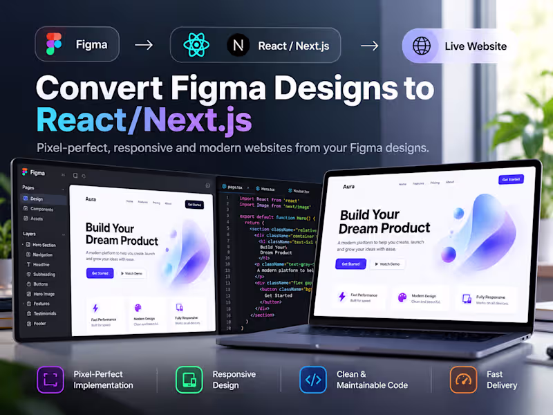 Cover image for Convert Figma Designs to React/Next.js