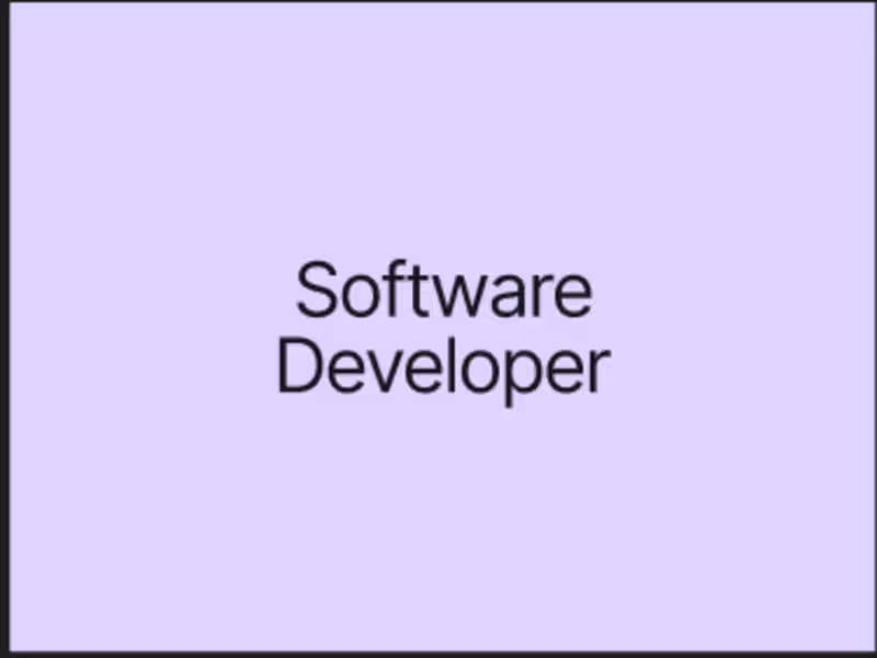 Cover image for Software Developer