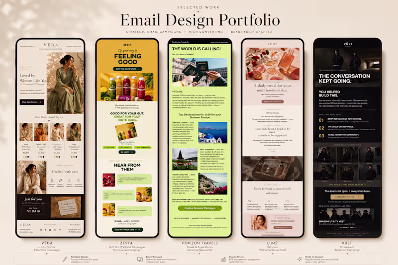 Cover image for High-Converting Email Design Portfolio |