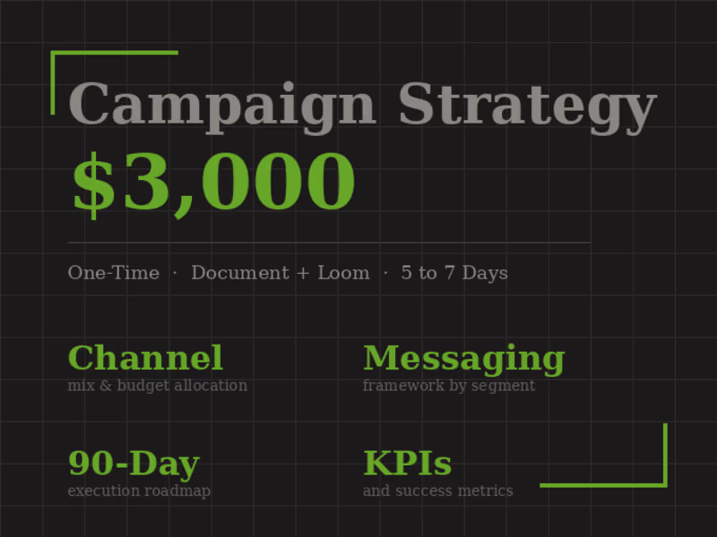 Cover image for Campaign Strategy