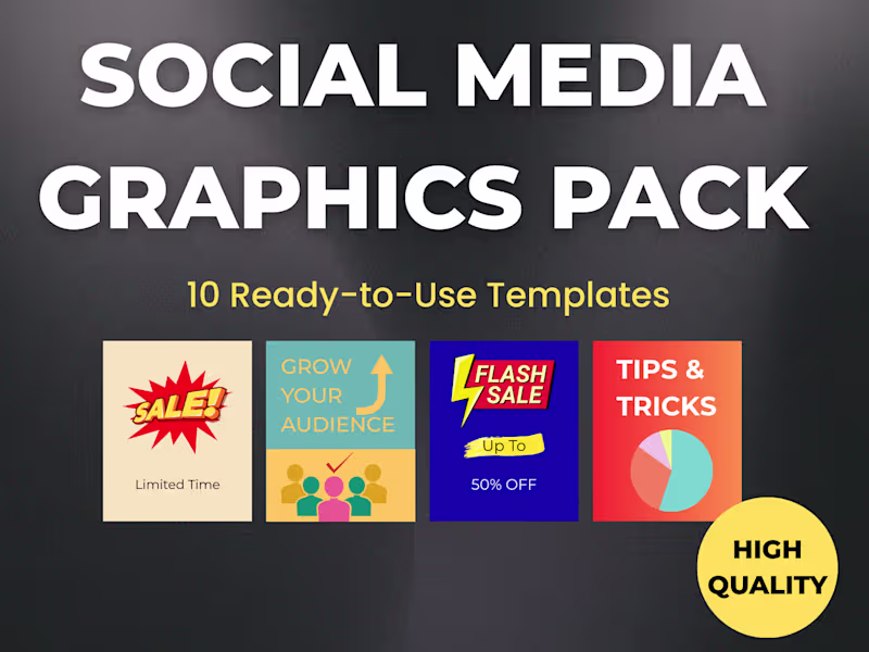 Cover image for 10 Scroll-Stopping Social Media Graphics – Ready to Post