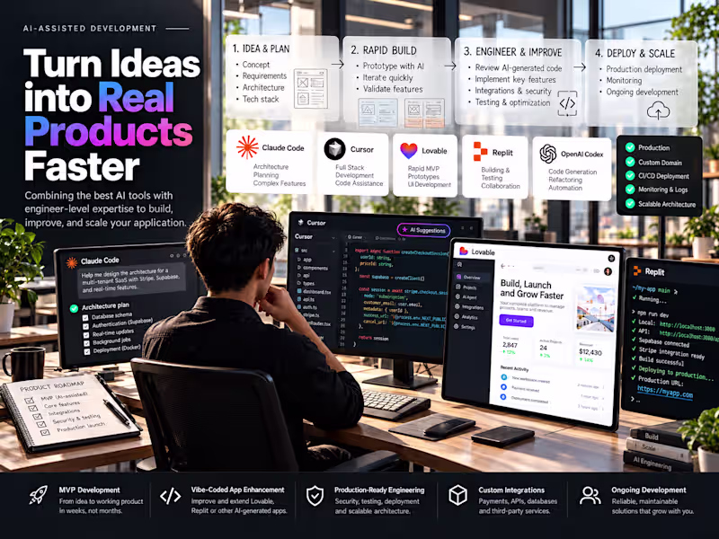 Cover image for AI-Assisted MVP & Production-Ready App Development
