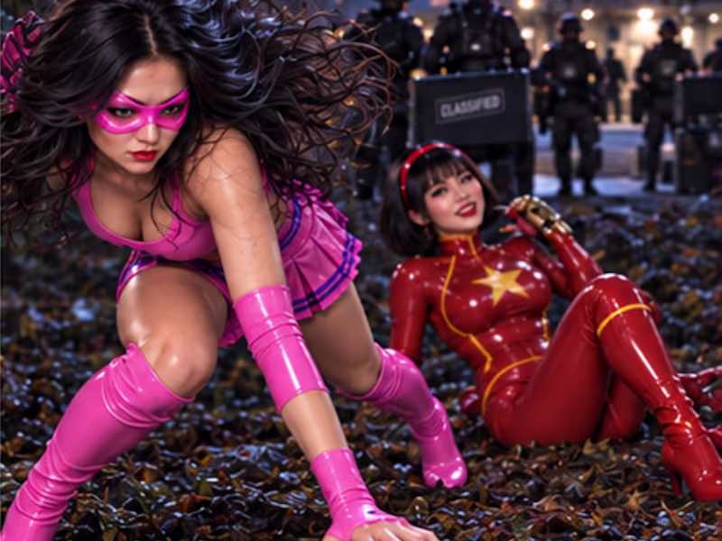 Cover image for Pink Huntress – Issue #1: Pink Huntress vs. Red Flare