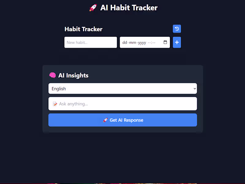 Cover image for Habit Tracker App