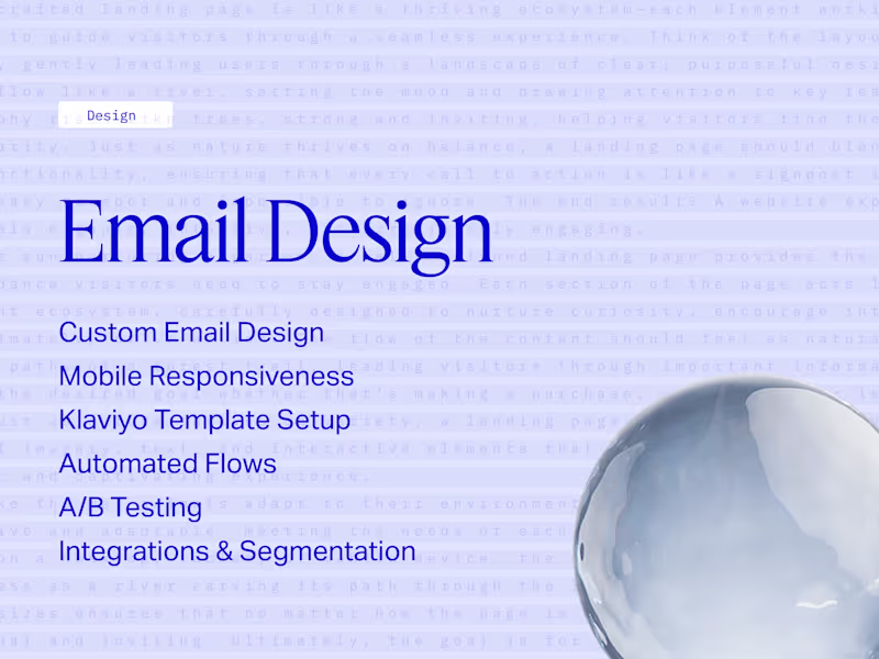 Cover image for Email Design
