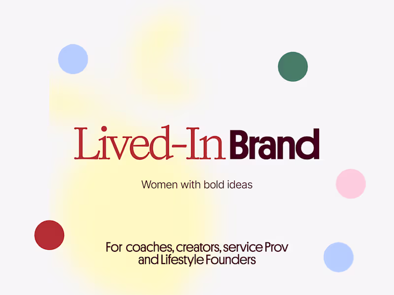 Cover image for The Lived-in Brand (Best Seller)