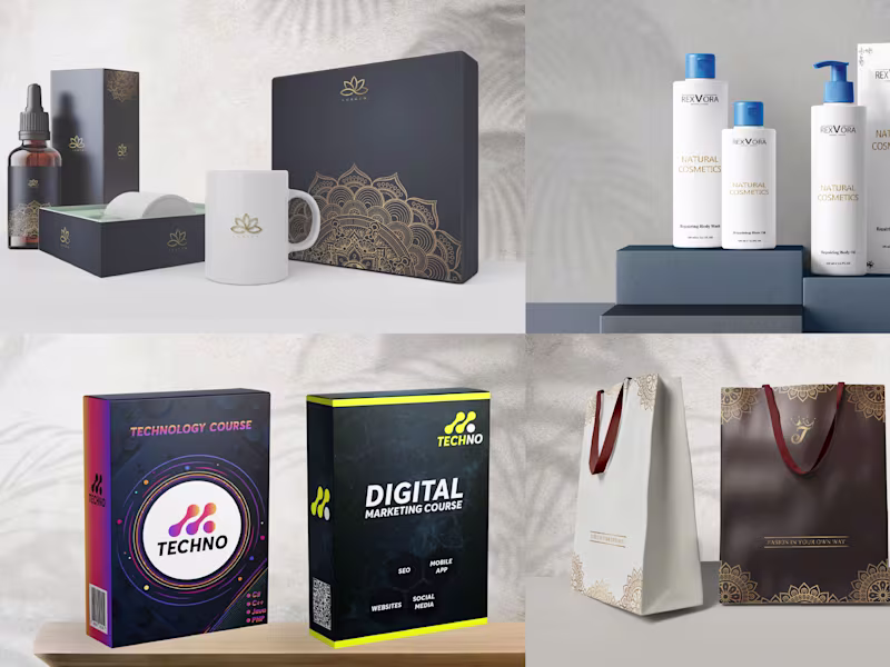 Cover image for I will do premium product packaging and label design
