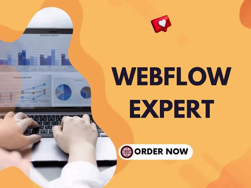 Cover image for Professional webflow expert your vision into webflow website