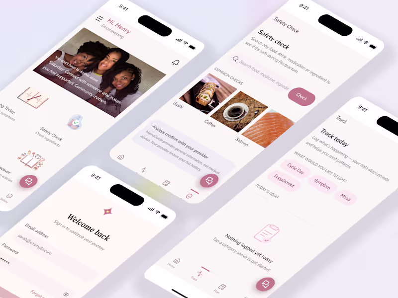 Cover image for MamaGuide — Maternal Health PWA Designed & Built Solo on Replit