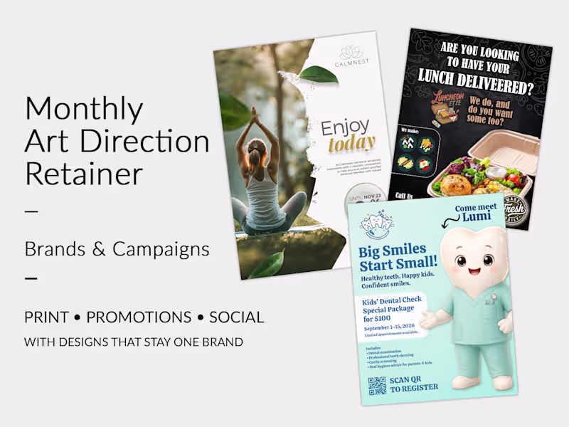 Cover image for Monthly Art Direction Retainer for Brands & Campaigns