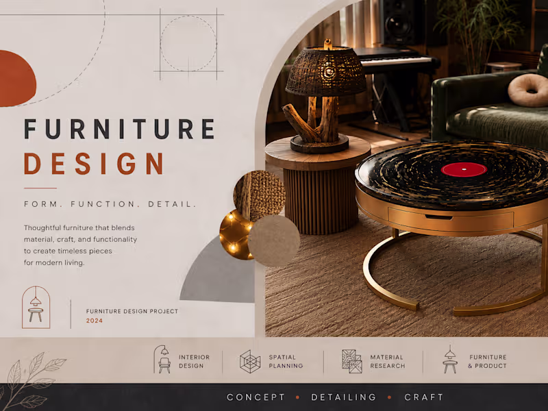 Cover image for A furniture design exploration featuring