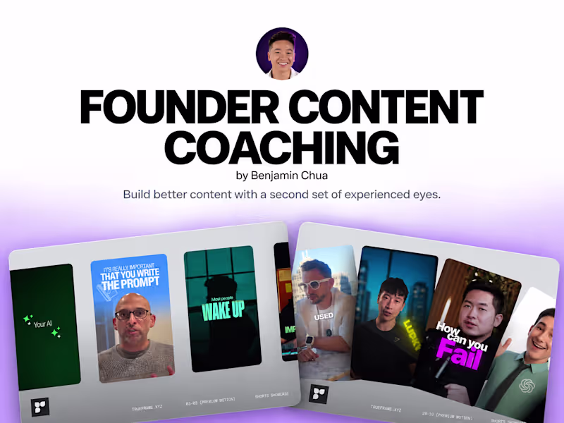 Cover image for Founder Content Coaching