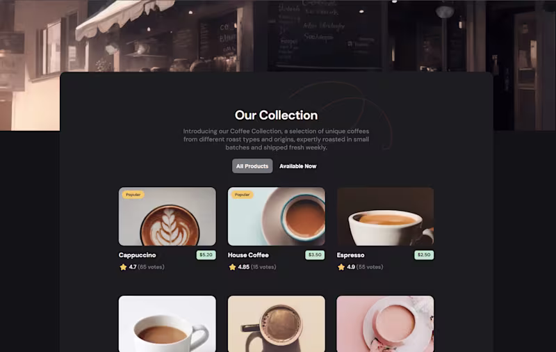 Cover image for Example Coffee Store