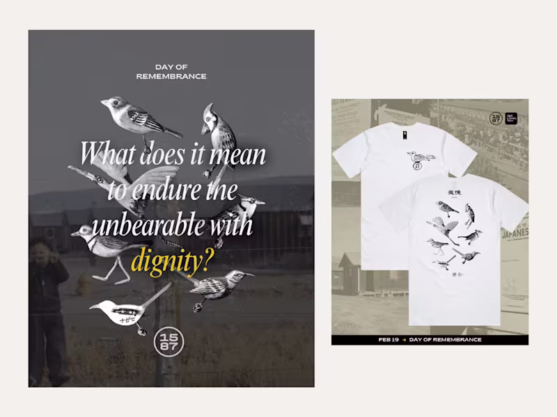 Cover image for Day of Remembrance Social Campaign for 1587 Apparel