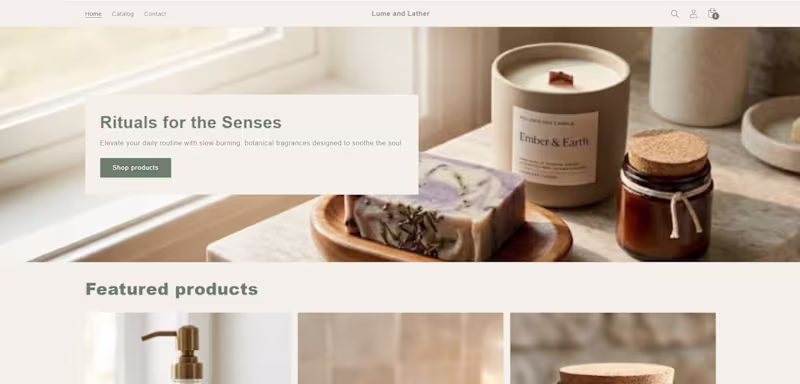 Cover image for Lume & Lather Shopify Store