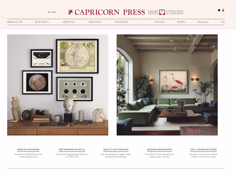 Cover image for Ecommerce Site for Art Prints