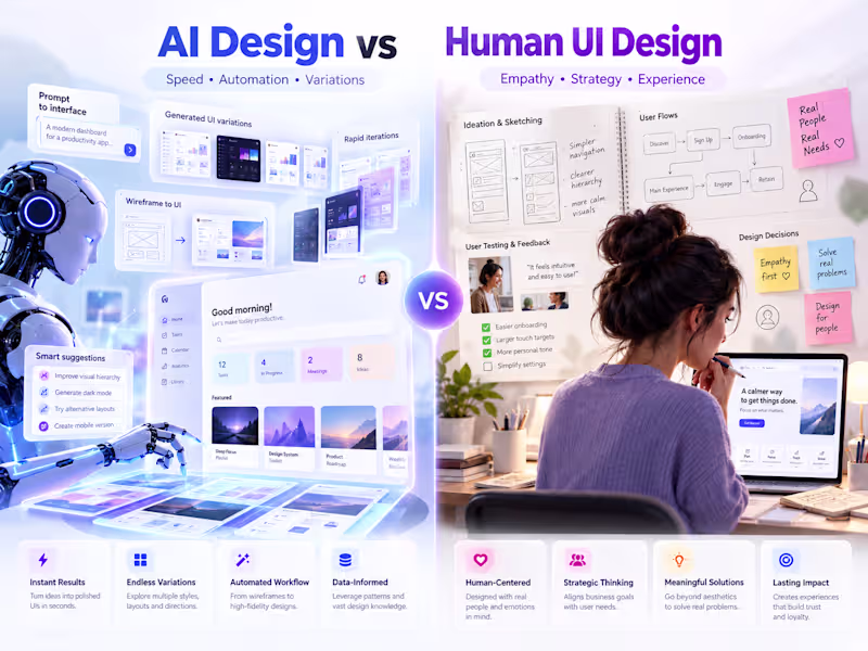 Cover image for AI can generate screens fast.