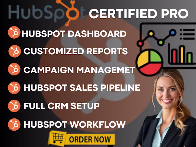 Cover image for HubSpot Revenue Dashboard, Custom Reports & Pipeline Analytics