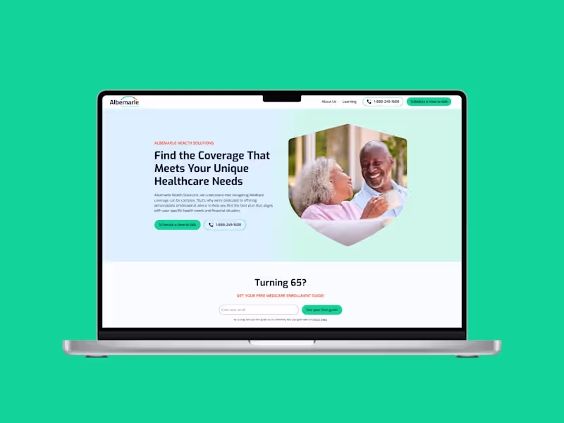 Cover image for Website design for an insurance company