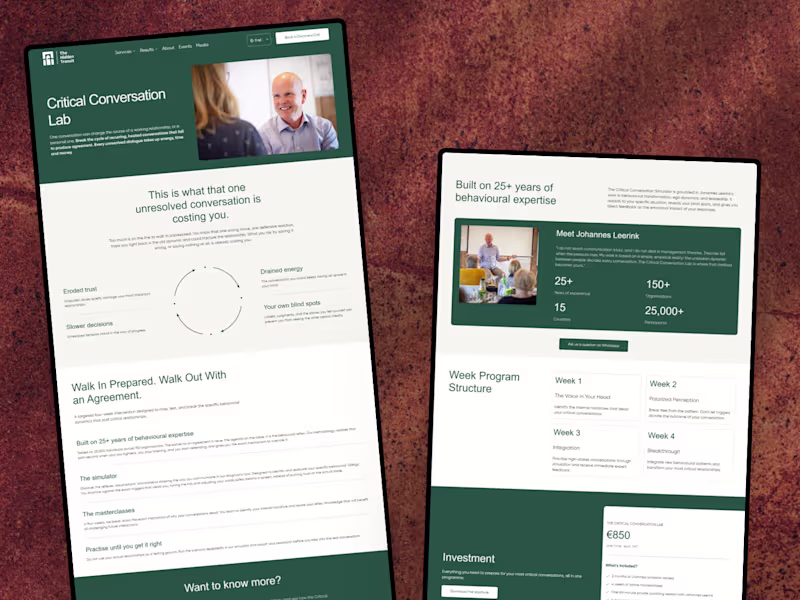 Cover image for The Hidden Transit — Conversion-Focused Landing Page