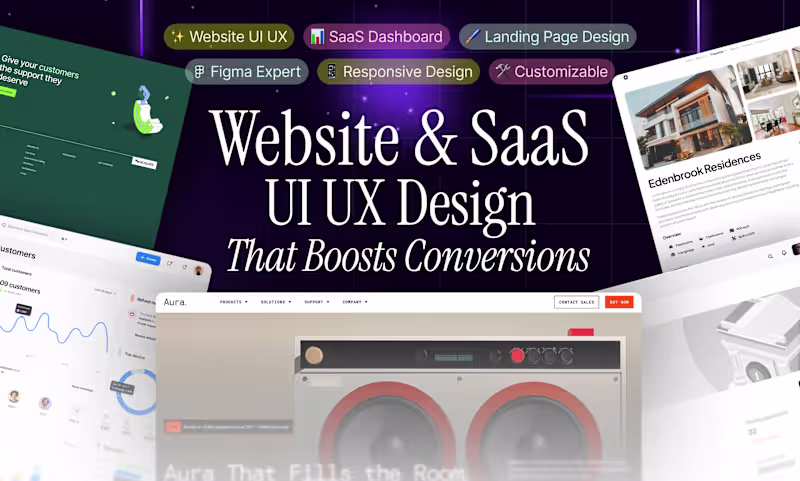 Cover image for Website Design / Landing Page Design for SaaS and Startups