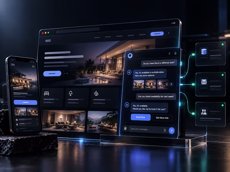 Cover image for Custom AI Chatbots & Interactive Web Agents