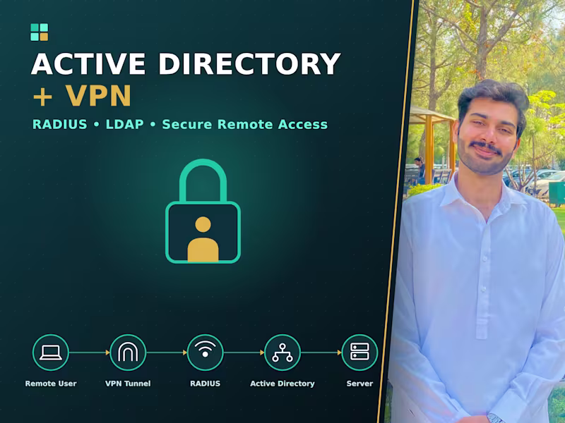 Cover image for Active Directory + RADIUS + VPN for Secure Access