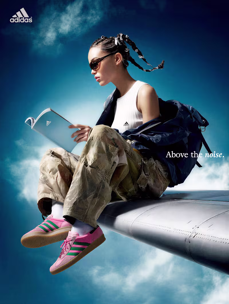 Cover image for AI-driven visual concept for Adidas, developed through a ful...