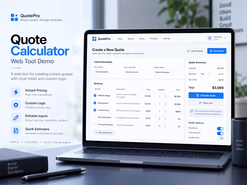 Cover image for Quote Calculator