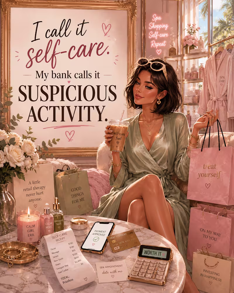 Cover image for I call it self-care!!!