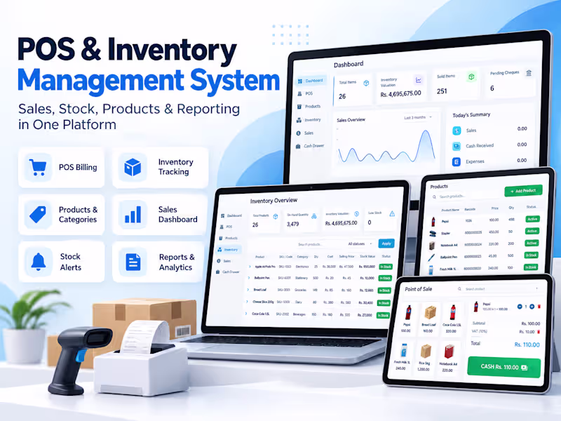 Cover image for POS & Inventory Management System Development