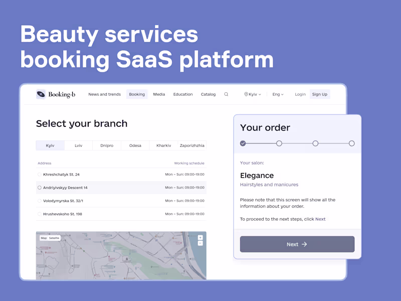 Cover image for Brights developed a SaaS booking