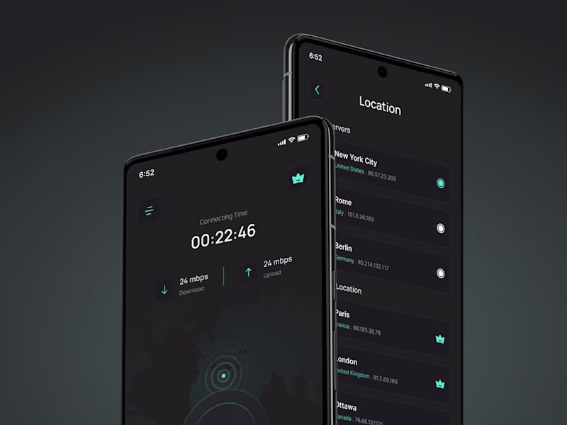 Cover image for Wirefox VPN — Mobile App UI/UX Design