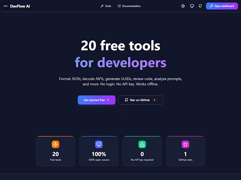 Cover image for DevFlowAI is a free, open-source