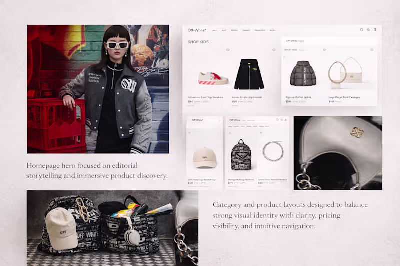 Cover image for The site was designed to balance bold visuals with a clean, ...
