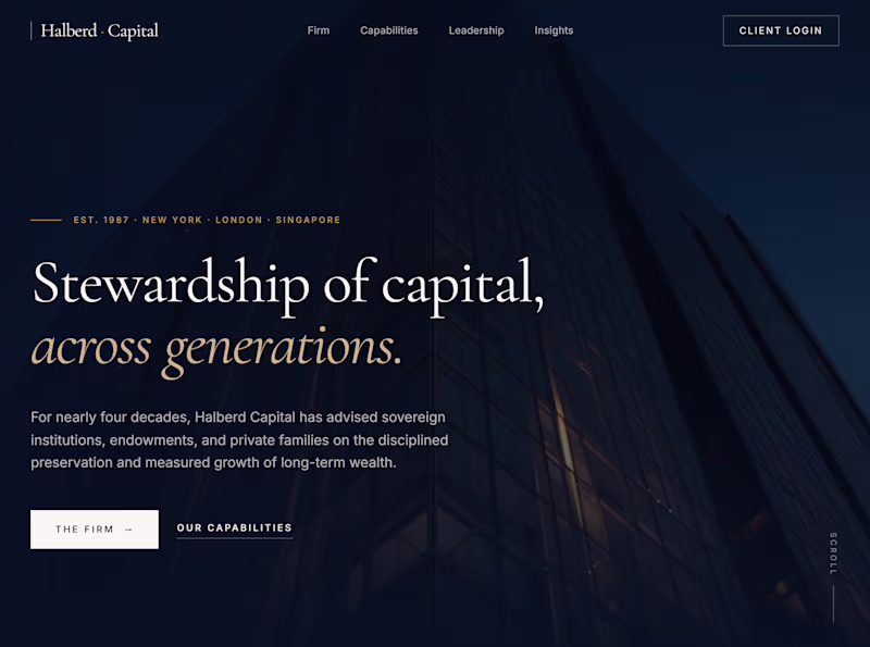 Cover image for Premium Financial Services Website Development