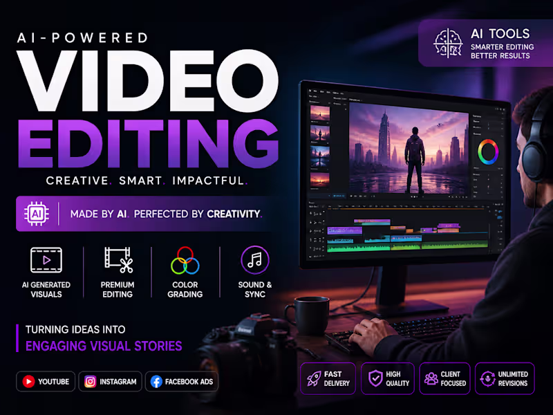 Cover image for AI-powered video editing project delivering
