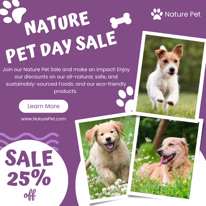 Cover image for Nature Pet Ad 