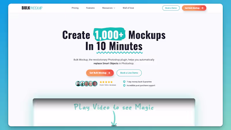Cover image for Built BulkMockup SaaS