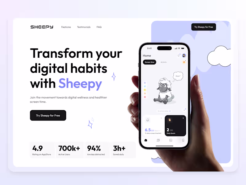Cover image for Mobile App Landing page