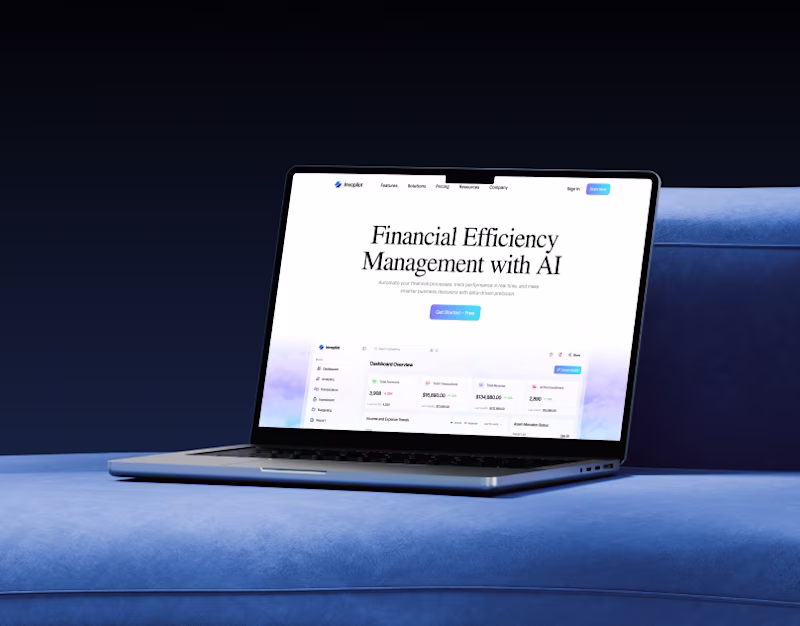 Cover image for Invopilot - AI Financial Management Website